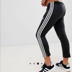 Adidas Three Stripe Cigarette Leg Track Pants